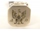 Solid silver stamp seal, agate handle, Imperial Prussian Eagle, 19th century