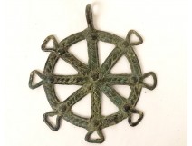 Medieval clavandier round bronze keys keys Middle Ages XIIIth XIVth centuries