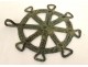 Medieval clavandier round bronze keys keys Middle Ages XIIIth XIVth centuries