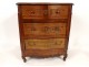 Small chest of drawers of master Louis XV carved walnut miniature XVIIIth century