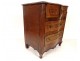 Small chest of drawers of master Louis XV carved walnut miniature XVIIIth century