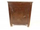 Small chest of drawers of master Louis XV carved walnut miniature XVIIIth century