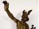 Large bronze scupture Emile Laporte Vercingetorix Gallic Warrior Nineteenth