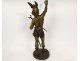 Large bronze scupture Emile Laporte Vercingetorix Gallic Warrior Nineteenth