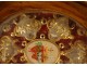 Oval reliquary wooden frame Ste Claire Régis Basile F.Sales Constant XIXth