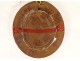 Oval reliquary wooden frame Ste Claire Régis Basile F.Sales Constant XIXth