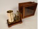 Barograph barometer recorder hygrometer J.Gambs Lyon mahogany brass twentieth