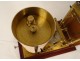 Barograph barometer recorder hygrometer J.Gambs Lyon mahogany brass twentieth