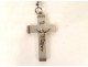 Rosary cross crucifix metal grains beads stone jet rosary XIXth XXth