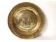 Brass offerings collection dish Annunciation Virgin Germany Nuremberg 16th century