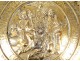 Brass offerings collection dish Annunciation Virgin Germany Nuremberg 16th century