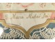 Canivet framed pious image lace paper Virgin Maria Mater dei XVIIIè