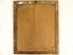 Canivet framed pious image lace paper Virgin Maria Mater dei XVIIIè