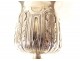 Sterling silver chalice Rooster vermeil paten foliage Jesus Emmaus bronze XIXth