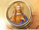 Paten chalice silver vermeil Minerva enamels Christ Glory Pantocrator 19th century