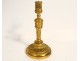 Candlestick Louis XVI candlestick gilded bronze stem fluted garland XVIIIth century