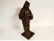 Bronze sculpture Eutrope Bouret Pierrot Au clair de la Lune 19th century