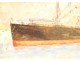 HSP marine painting steamboat Tiberias Salonika Greece Valloton 1940