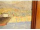 HSP marine painting steamboat Tiberias Salonika Greece Valloton 1940