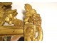 Louis XVI Provençal mirror carved gilded wood vase urn flowers 18th century