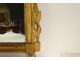 Louis XVI Provençal mirror carved gilded wood vase urn flowers 18th century