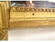 Louis XVI Provençal mirror carved gilded wood vase urn flowers 18th century