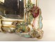 Mirror mirror German porcelain Saxony flowers crown shell 19th century