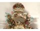 Mirror mirror German porcelain Saxony flowers crown shell 19th century