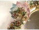 Mirror mirror German porcelain Saxony flowers crown shell 19th century