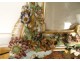 Mirror mirror German porcelain Saxony flowers crown shell 19th century