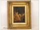 HSP Indoor scene slut wooden frame gilded stucco NAPIII 19th