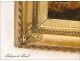 HSP Indoor scene slut wooden frame gilded stucco NAPIII 19th