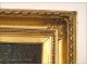 HSP Indoor scene slut wooden frame gilded stucco NAPIII 19th