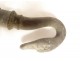 Pair of old bronze swan neck faucets 19th century