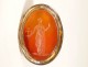 Roman intaglio stamp seal agate woman vestal goddess gold metal