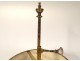 Louis XVI bouillotte lamp bronze painted sheet metal lampshade 18th century
