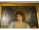 Large HST portrait painting Adrienne de Noailles marquise de la Fayette 18th
