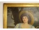 Large HST portrait painting Adrienne de Noailles marquise de la Fayette 18th