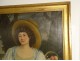 Large HST portrait painting Adrienne de Noailles marquise de la Fayette 18th