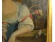 Large HST portrait painting Adrienne de Noailles marquise de la Fayette 18th