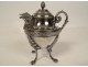 Selfish coffee tea service 3PC solid silver Minerva 603gr 19th century jug