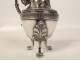 Selfish coffee tea service 3PC solid silver Minerva 603gr 19th century jug