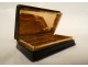 Horn box lined with gold leaf Count Paul de la Moussaye Brittany 19th century