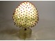 Small night light lamp cut glass lampshade early 20th century