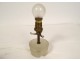 Small night light lamp cut glass lampshade early 20th century