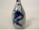 Small white blue porcelain vase China Vietnam bat 18th century