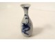 Small white blue porcelain vase China Vietnam bat 18th century