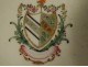 Porcelain armorial dish Compagnie des Indes coat of arms 18th century