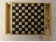 Miniature checkers game carved bone checkerboard tokens 19th century