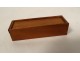 Old miniature domino game box wooden box bone tokens 19th century